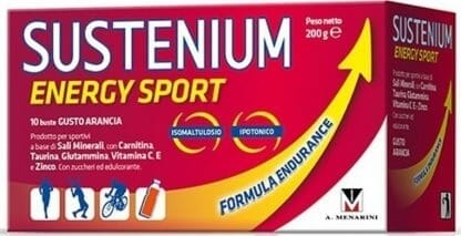 Sustenium Energy Sport Συμπλήρωμα για Αθλητές με γεύση πορτοκάλι 10 sachets