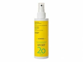 Korres Sport Sunscreen Body Spray SPF20 Αντιηλιακό Σπρέι Σώματος Κίτρο Ιδανικό για Αθλητές 200ml