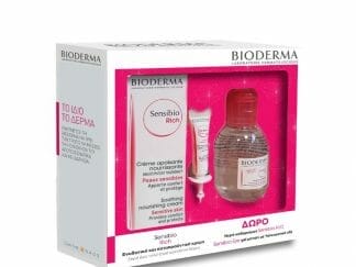 Bioderma Promo Pack Sensibio Rich Cream Ενυδατική & Καταπραϋντική Κρέμα για το Ξηρό & Ευαίσθητο Δέρμα, 40 ml & ΔΩΡΟ Sensibio H2O Νερό Καθαρισμού 100ml & Sensibio Eye Gel Ματιών με Υαλουρονικό Οξύ 2ml