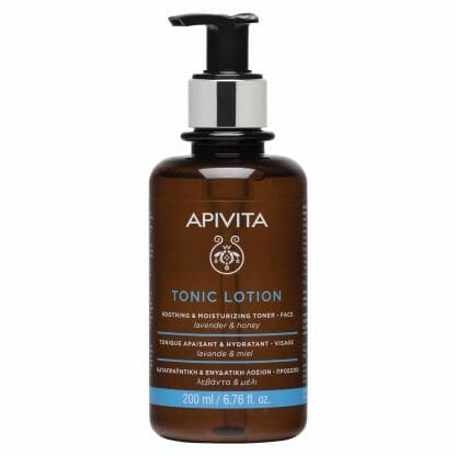 Apivita Tonic Lotion Καταπραϋντική & Ενυδατική Λοσιόν Για Το Πρόσωπο Με Λεβάντα & Μέλι 200ml
