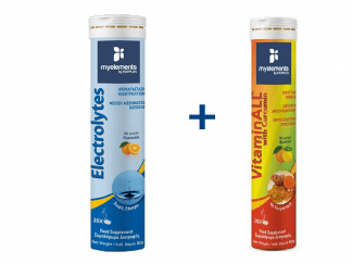 MyElements 1+1 Electrolytes 20αναβρ.δισκία & VitaminALL with Curcumin 20αναβρ.δισκία