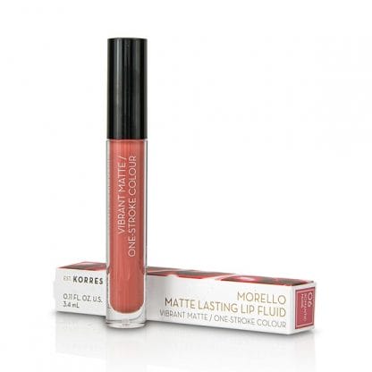 Korres Morello Matte Lasting Lip Fluid 06 Romantic Nude 3.4ml