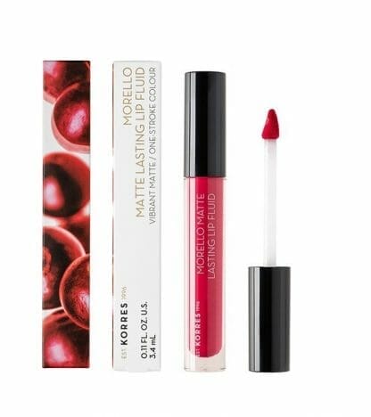 Korres Morello Matte Lasting Lip Fluid 27 Cranberry Sorbet 3,4 ml