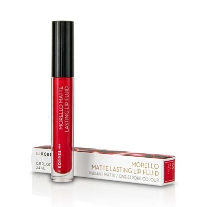 Korres Morello Matte Lasting Lip Fluid 53 Red Velvet 3.4ml