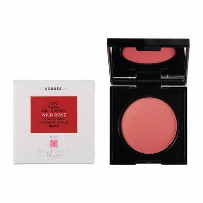 Korres Wild Rose Brightening Vibrant Colour Blush No.12 Golden Pink Άγριο Τριαντάφυλλο Ρουζ 5.5gr