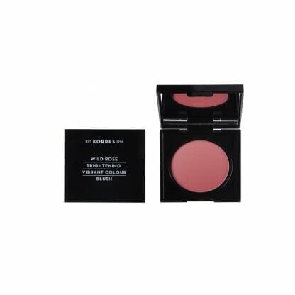 Korres Wild Rose Brightening Vibrant Colour Blush Dusty Rose No.24 Άγριο Τριαντάφυλλο Ρουζ 5.5gr