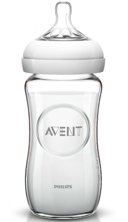 Avent Natural Γυάλινο Μπιμπερό Χωρίς BPA 1m+ 240ml SCF053/17
