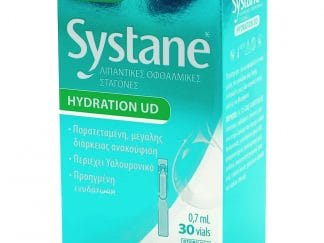 Systane Hydration UD Λιπαντικές Οφθαλμικές Σταγόνες για Παρατεταμένη, Μεγάλης Διάρκειας Ανακούφιση, με Υαλουρονικό 30amp.x0,7ml