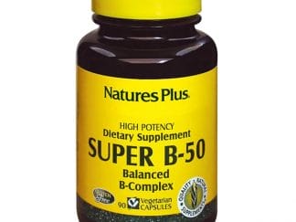 Nature’s Plus Super B50 Φόρμουλα με Βιταμίνες Β 60Caps