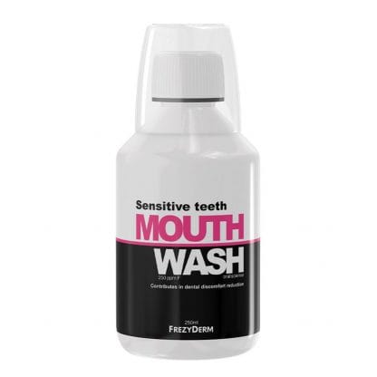 Frezyderm Sensitive Teeth Mouthwash Φθοριούχο Στοματικό Διάλυμα για την Καθημερινή Φροντίδα των Ευαίσθητων Δοντιών 250ml