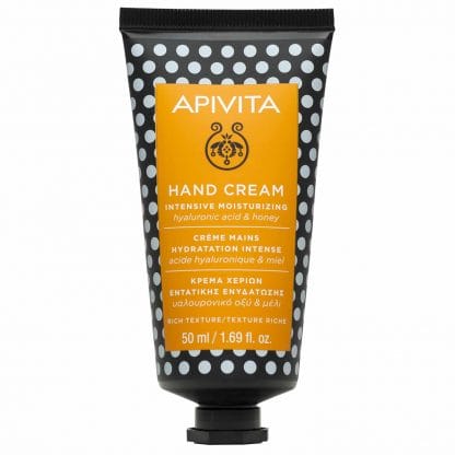 Apivita Hand Cream Intensive Moisturizing With Hyaluronic Acid & Honey Κρέμα Χεριών Εντατικής Ενυδάτωσης Πλούσιας Υφής 50ml