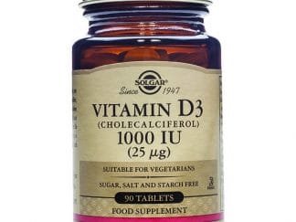 Solgar Vitamin D3 Συμπλήρωμα Διατροφής για την Ομαλή Απορρόφηση του Ασβεστίου απο τον Οργανισμό & την Ενίσχυση του Ανοσ/κου tabs - 1000 iu 90 tabs
