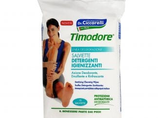 Dottor Ciccarelli Timodore Sanitizing Cleansing Wipes Αποσμητικά Μαντηλάκια Καθαρισμού Ποδιών 15 Τεμάχια