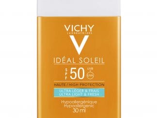 Vichy Ideal Soleil Ultra Light & Fresh Spf50 Αντηλιακή Κρέμα Προσώπου Λεπτόρρευστης Υφής Υψηλής Προστασίας 30ml