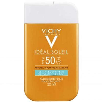 Vichy Ideal Soleil Ultra Light & Fresh Spf50 Αντηλιακή Κρέμα Προσώπου Λεπτόρρευστης Υφής Υψηλής Προστασίας 30ml