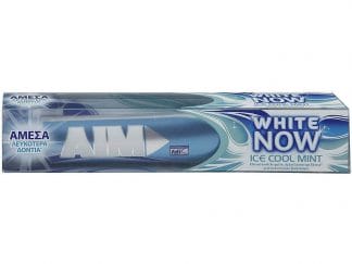 Aim White Now Ice Cool Mint Οδοντόκρεμα για Άμεσα Λευκότερα Δόντια, με Δροσερή Γεύση Μέντα 75ml