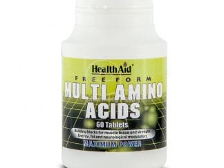 Multi Amino Acids 60tabs - Health Aid,Συμπλήρωμα Διατροφής Ιδανικό για την Συμπλήρωση των Κενών σε Όλα τα Αμινοξέα