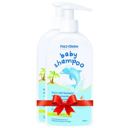 Frezyderm Πακέτο Προσφοράς Baby Shampoo Βρεφικό Σαμπουάν με Χαμομήλι Εστέρες Αμυγδάλου & Πρωτείνες Σιταριού 2x300ml