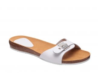 Scholl Shoes Bahamais White Γυναικεία Ανατομικά Παπούτσια Χαρίζουν Σωστή Στάση & Φυσικό Χωρίς Πόνο Βάδισμα 1 Ζευγάρι - 37