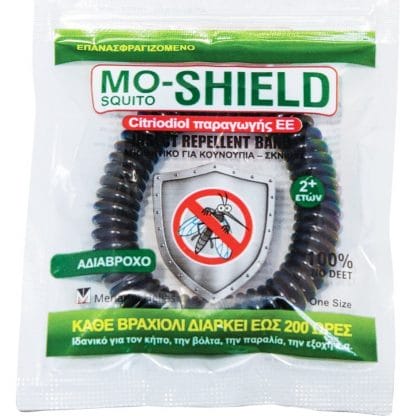 Menarini Mo-Shield Απωθητικό Βραχιόλι για Κουνούπια, Σκνίπες σε Διάφορα Χρώματα