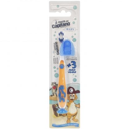 Pasta Del Capitano Junior Toothbrush Παιδική Οδοντόβουρτσα Από 3 Ετών 1 Τεμάχιο - πορτοκαλί