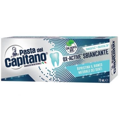 Pasta del Capitano Ox-Active Sbiancante Λευκαντική Οδοντόπαστα 75ml