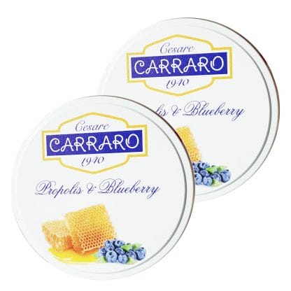 Carraro Πακέτο Προσφοράς Propolis & Blueberry Καραμέλες για το Λαιμό με Πρόπολη & Blueberry 2x40gr