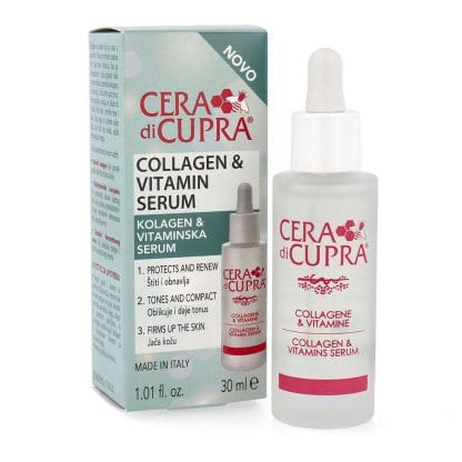 Cera di Cupra Collagen & Vitamin Serum Συμπηκνωμένος Ορός Κολλαγόνου και Βιταμινών 30ml