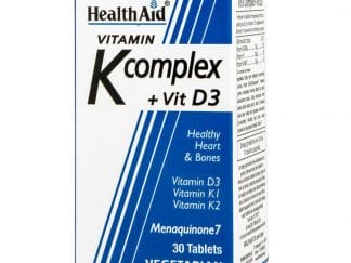 Health Aid K Complex & Vit D3 για την Υεία των Αγγείων & των Οστών 30tabs,Σύμπλεγμα Βιταμινών για Υγιή Οστά & Καρδιά