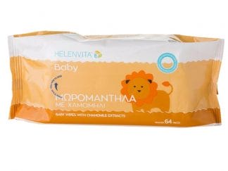Helenvita Μωρομάντηλα Μαλακά Μωρομάντηλα Εμποτισμένα Με Εκχύλισμα Χαμομηλιού 64τμχ