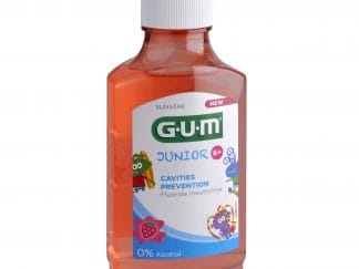 Gum Junior 6+ Cavities Prevention Fluoride Mouthrinse 3022 Παιδικό Στοματικό Διάλυμα Κατά της Τερηδόνας με Γεύση Φράουλα 300ml