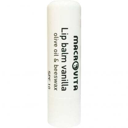 Macrovita Macrovita Lip Balm Spf10 Προστασία Χειλιών Με Γεύση Βανίλια 4gr
