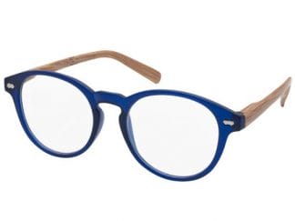 Eyelead Γυαλιά Διαβάσματος Unisex Μπλε με Ξύλινο Βραχίονα Ε185 - 0,75