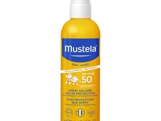 Mustela Bebe High Protection Sun Spray Spf50 Βρεφικό Αντηλιακό Γαλάκτωμα Προσώπου Σώματος Υψηλής Προστασίας 200ml