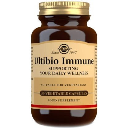 Solgar Ultibio Immune Συμπλήρωμα Διατροφής, Μοναδικός Συνδυασμός Προβιοτικών & Βιταμινών για την Ευεξία του Οργανισμού 30vegcaps