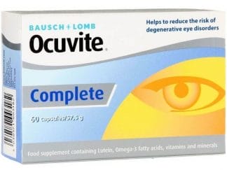 Bausch & Lomb Ocuvite Complete Συμπλήρωμα Διατροφής για την Διατήρηση της Φυσιολογικής Όρασης 60 Caps