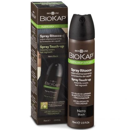 Biokap Nutricolor Delicato Spray Touch-Up Εκνέφωμα για την Κάλυψη της Ρίζας 75ml - Black