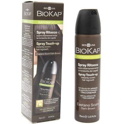 Biokap Nutricolor Delicato Spray Touch-Up Εκνέφωμα για την Κάλυψη της Ρίζας 75ml - Dark Brown