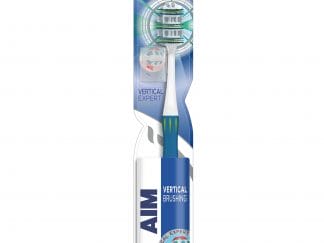 Aim Vertical Expert Οδοντόβουρτσα με Πρωτοποριακή Κεφαλή για Αποτελεσματικότερο Καθαρισμό,Μέτριας Σκληρότητας σε Διάφορα Χρώματα
