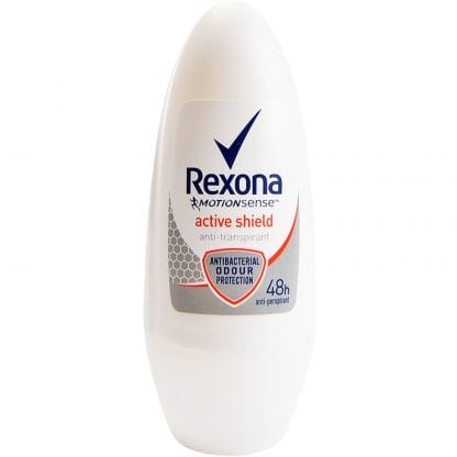 Rexona Anti-Transpirant Roll On Active Shield 48h Αποσμητικό, 48ωρη Προστασία από την Κακοσμία & τα Βακτήρια 50ml