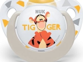 Nuk Trendline Disney Winnie the Pooh Πιπίλα Καουτσούκ με Κρίκο 1 Τεμάχιο - 18-36 Μηνών Γκρι