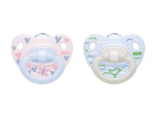Nuk Classic Happy Days Πιπίλα Σιλικόνης 1 Τεμάχιο - 0-6 Μηνών Γαλάζια