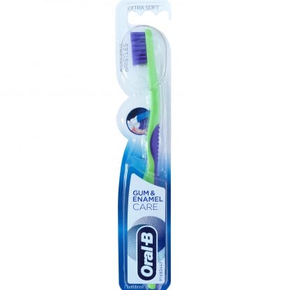 Oral-B Gum & Enamel Care Πολύ Μαλακή Χειροκίνητη Οδοντόβουρτσα 1Τεμάχιο - Μωβ - Πράσινο