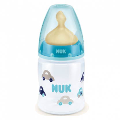 NUK First Choice Plus Μπιμπερό Πολυπροπυλενίου (PP) με Θηλή Καουτσουκ 150ml - μπλέ