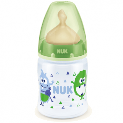 NUK First Choice Plus Μπιμπερό Πολυπροπυλενίου (PP) με Θηλή Καουτσουκ 150ml - πράσινο