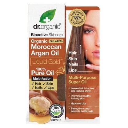 Dr Organic Organic Moroccan Argan Oil Liquid Gold 100% Πιστοποιημένο Βιολογικό Έλαιο Αργκάν 50ml