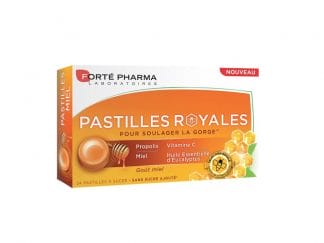 Forte Pharma Pastilles Royales Παστίλιες με Πρόπολη & Γέυση Μέλι για τον Πονόλαιμο, 24 τεμάχια