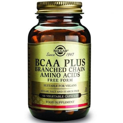 Solgar BCAA Plus Συμπλήρωμα Διατροφής για Αποκατάσταση του Μυικού Ιστού Ιδανικό Για Αθλητές 50veg.caps