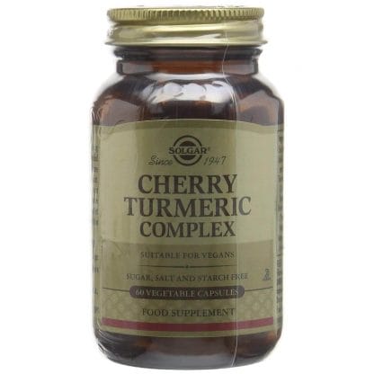 Solgar Cherry Turmeric Complex Συμπλήρωμα Διατροφής Χρήσιμο για την Αποτοξίνωση του Οργανισμού 60veg caps
