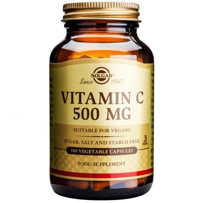 Solgar Vitamin C Αντιοξειδωτική Βιταμίνη Απαραίτητη για την Υγεία του Οργανισμού veg.caps - 500mg/100 caps